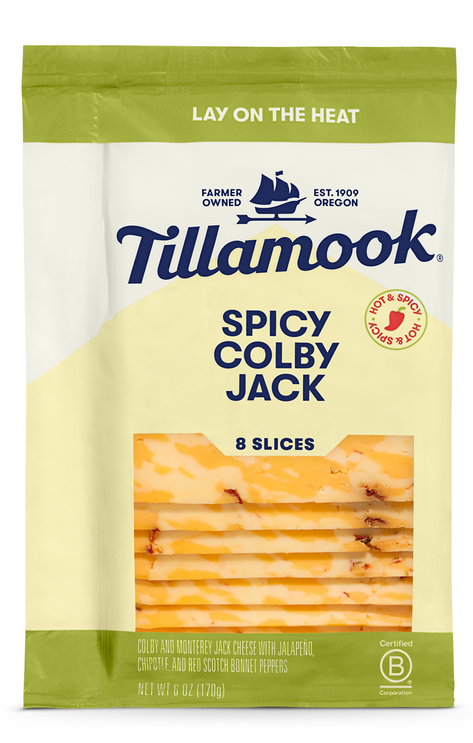 ワミレス　coffee cheeseさま Spicy Colby Jack Cheese Slices - Tillamook