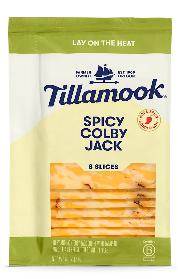 Tillamook Spicy Colby Jack Cheese Slices