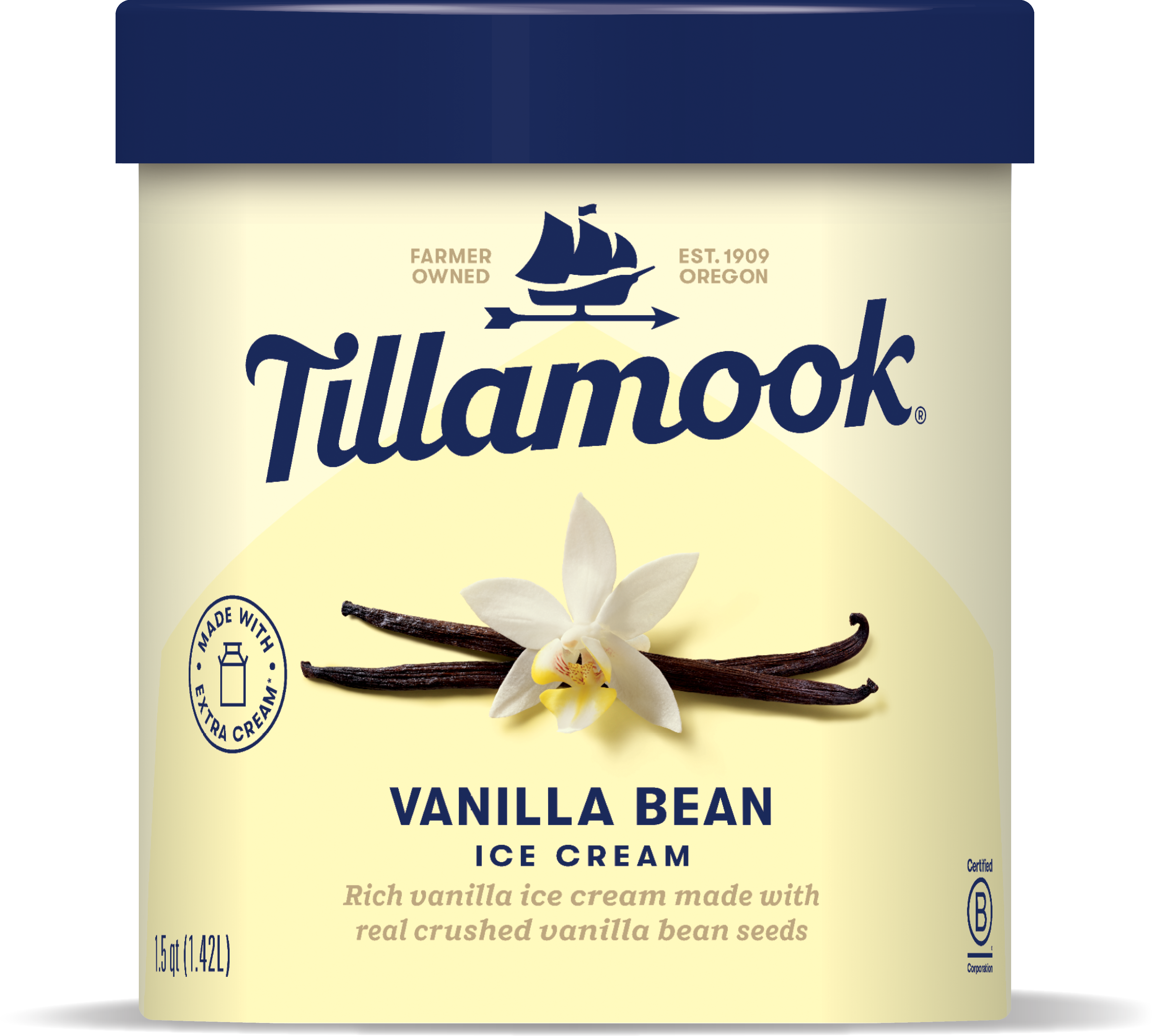 1 Gallon Container  Vanilla Bean Creamery