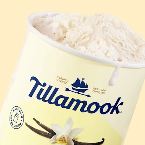 Tillamook Ice Cream zoomed in