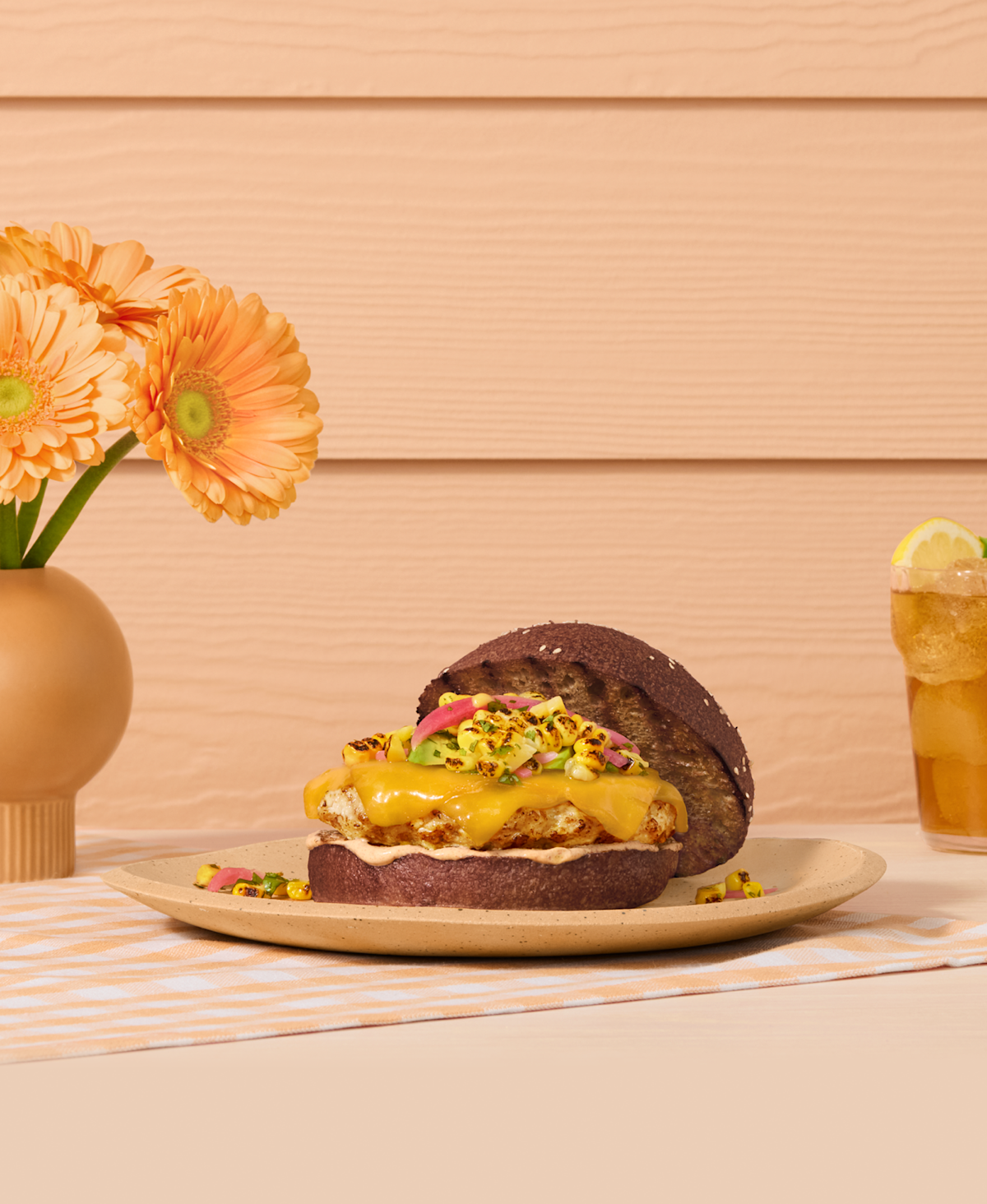 Smoked Cheddar Turkey Burger With Fresh Corn Salsa - Tillamook