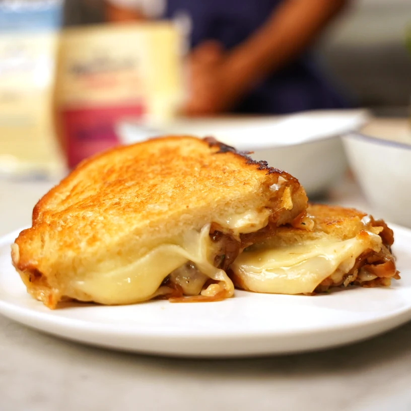 Bone marrow grilled cheese
