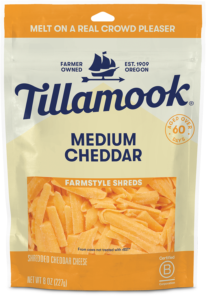 Sharp Cheddar Shredded Cheese - Tillamook