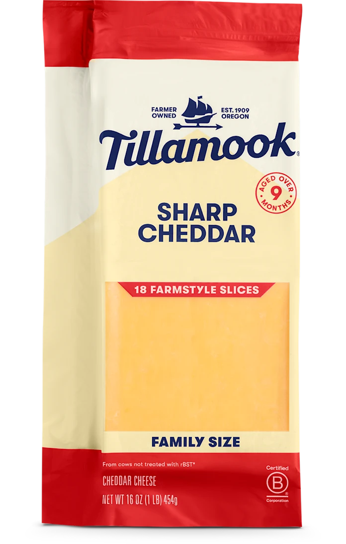 Tillamook Sharp cheddar slices
