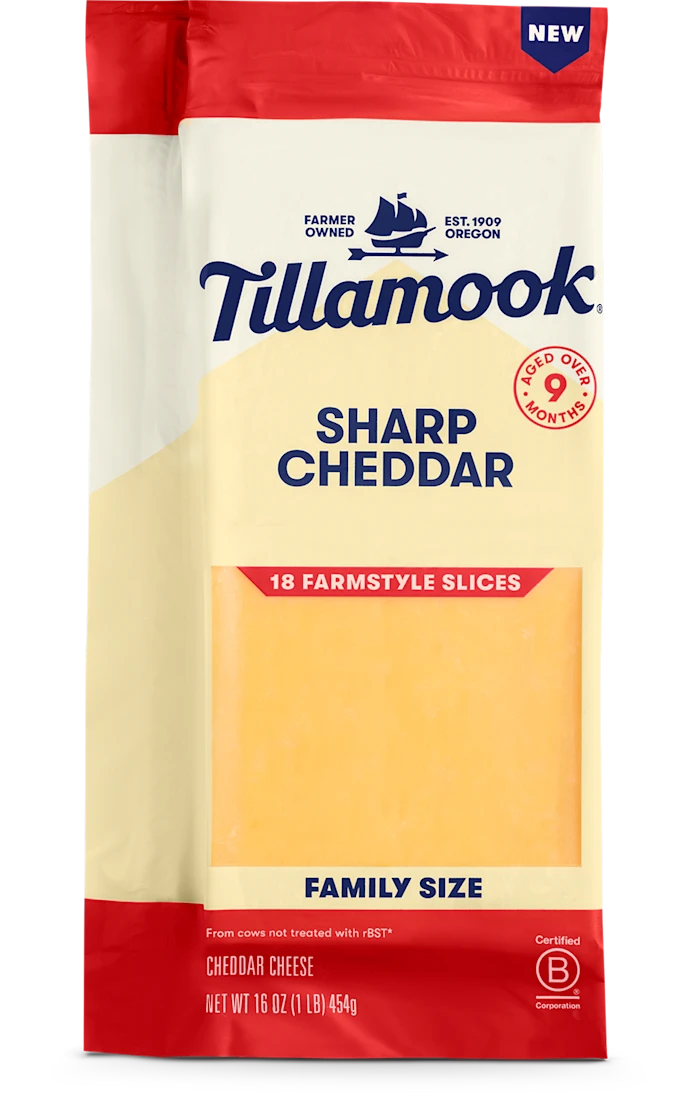 Sharp cheddar slices
