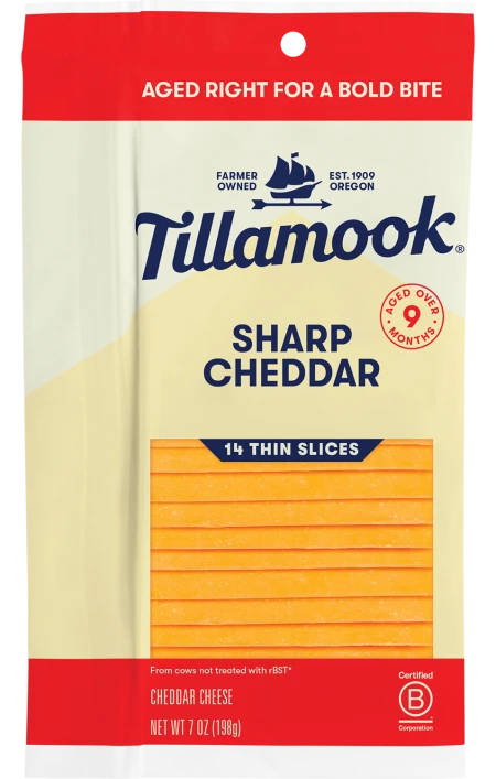 Sharp Cheddar Cheese Thin Slices
