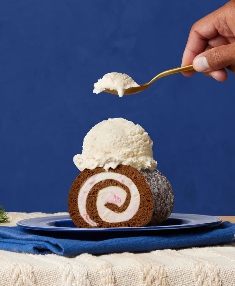 Yule Log à la Mode with Tillamook Ice Cream