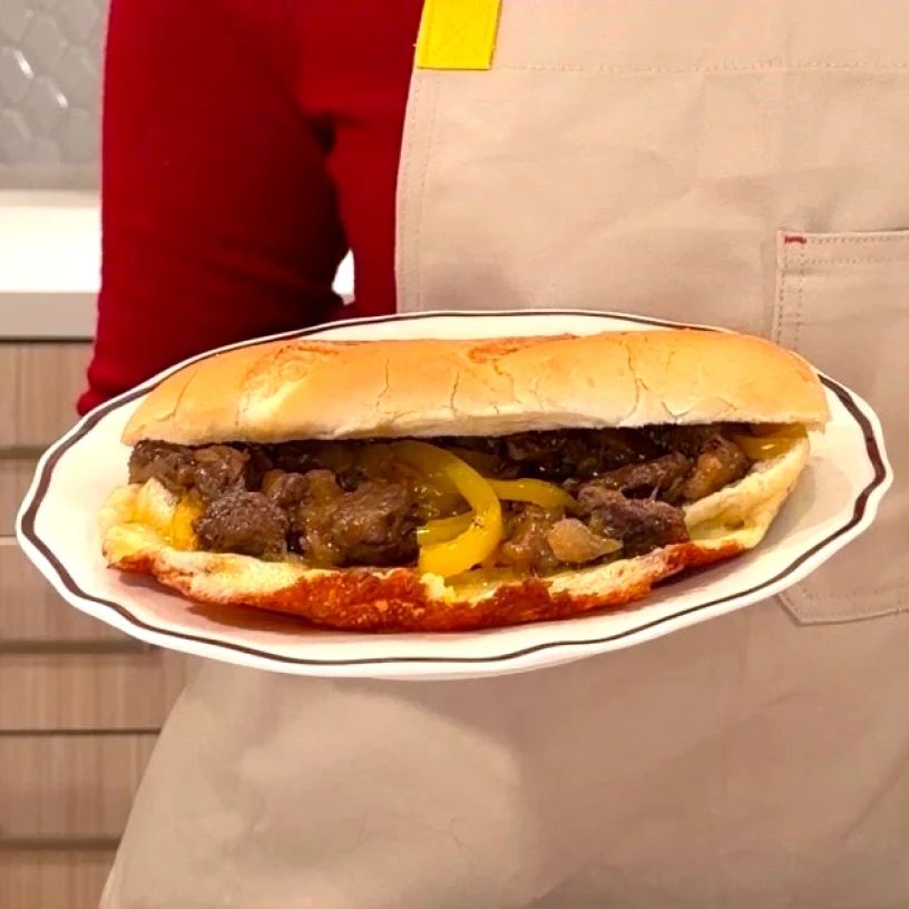 Crispy Cheese Skirt Cheesesteak grid image