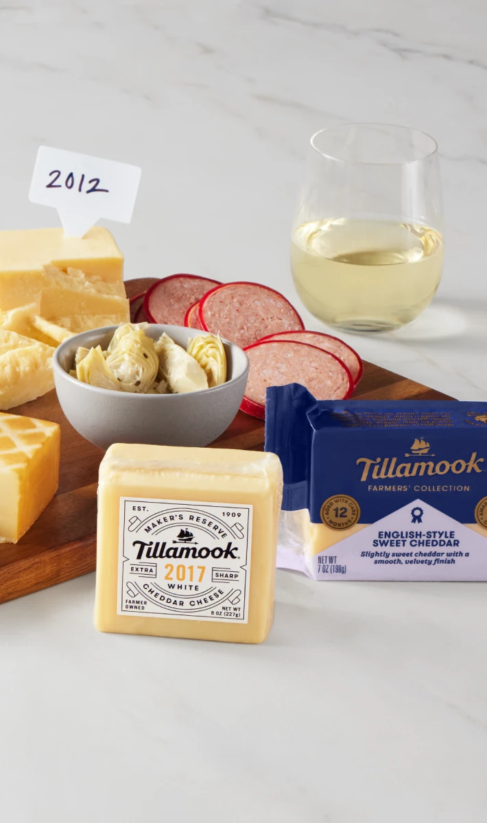 Tillamook cheese charcuterie board