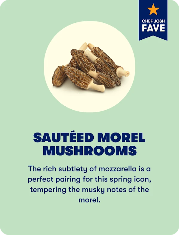 Sautéed morel mushrooms