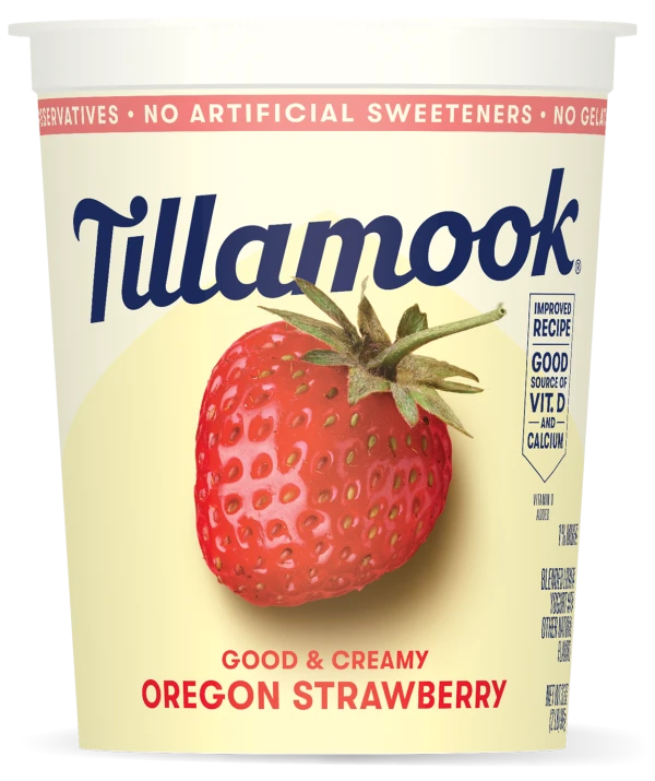 Oregon Strawberry Lowfat Yogurt Tub