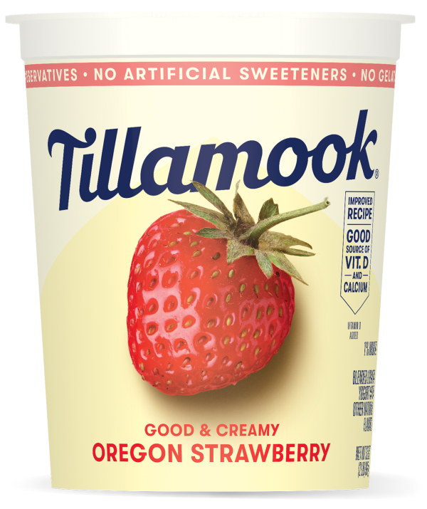 Oregon Strawberry Lowfat Yogurt Tub