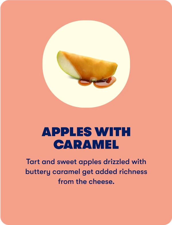 Apples with caramel