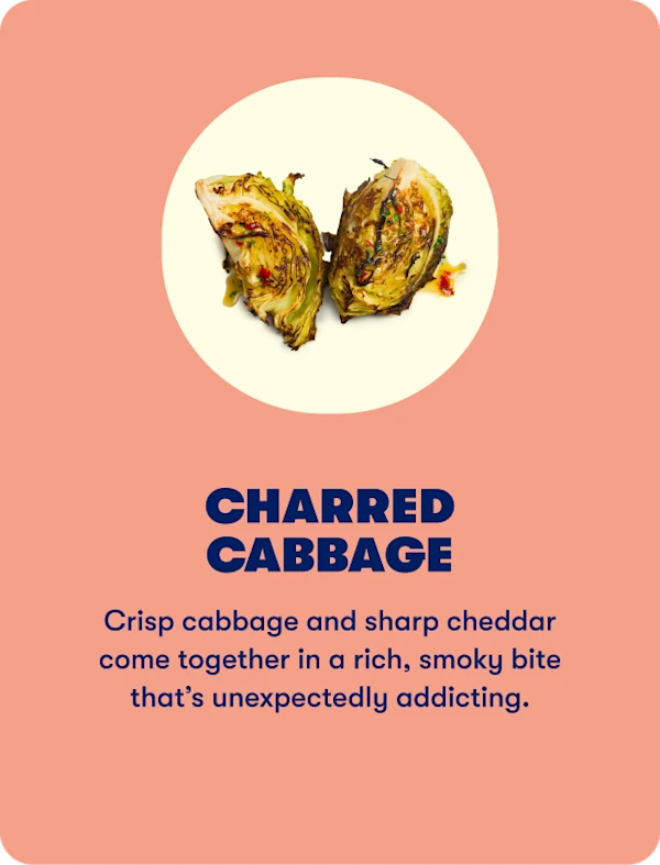 Charred cabbage 