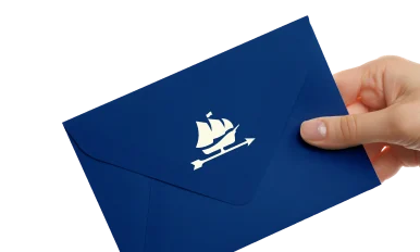 envelope with morning star logo