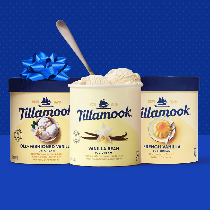 Tillamook vanilla ice cream Holidays
