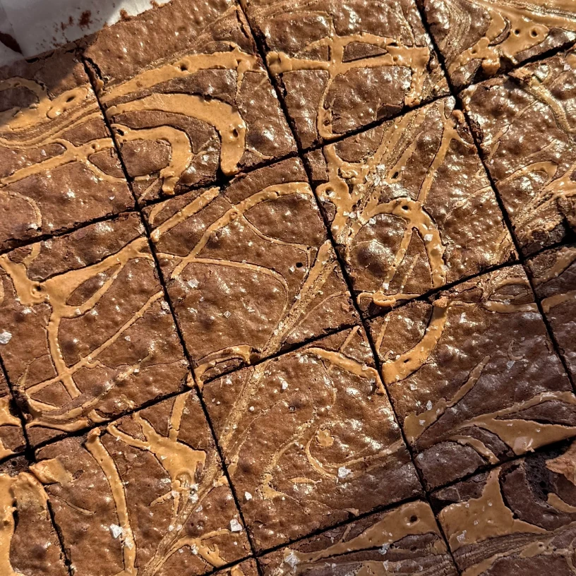 Peanut Butter Swirled Brownies grid image