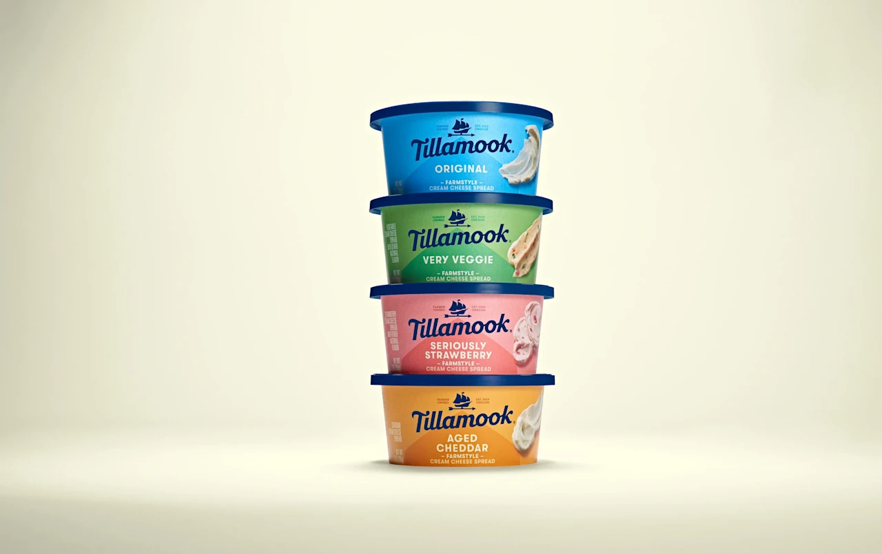 Tillamook Cream Cheese Packs stacked