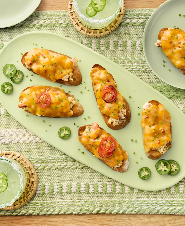 Cheese crab melt hero