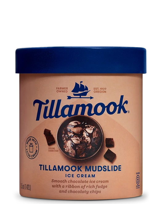 Tillamook mudslide ice cream