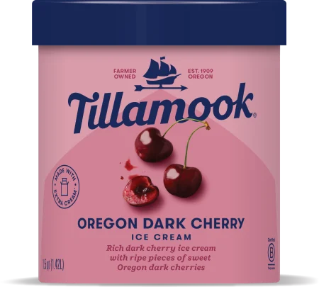 Oregon Dark Cherry Ice Cream
