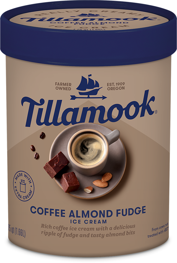 coffee almond fudge ice cream