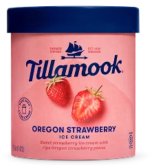 Tillamook OR STRAWBERRY ICE CREAM