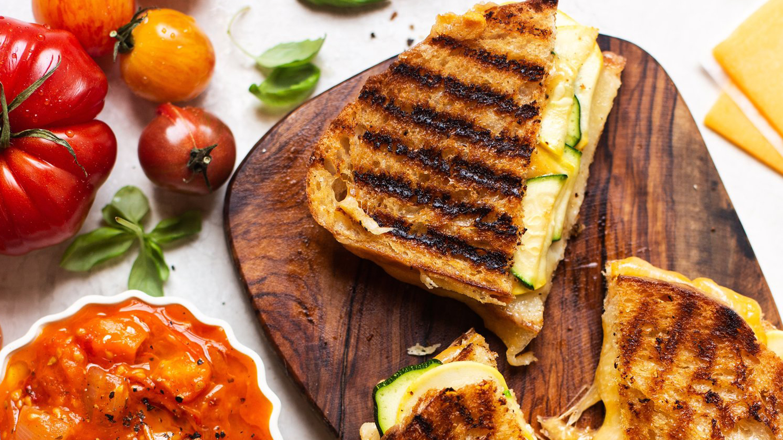 Roasted Squash Grilled Cheese - Cooking Therapy