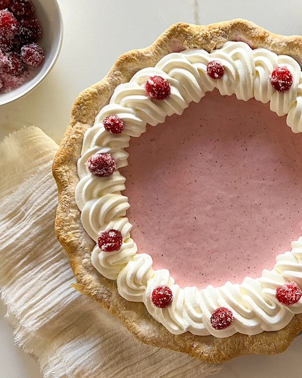Cranberry Cream Pie
