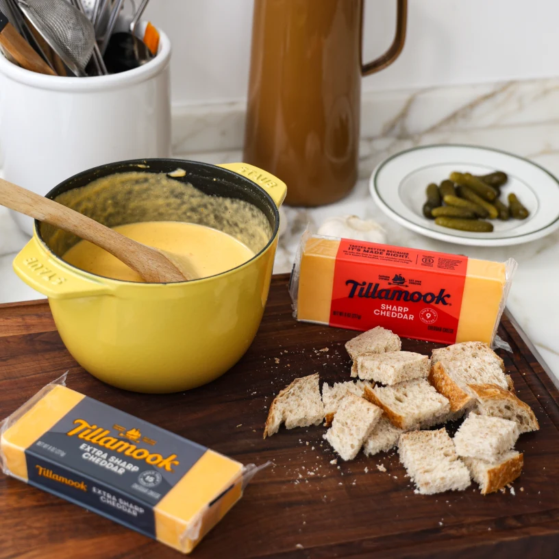 Movie night cheese fondue