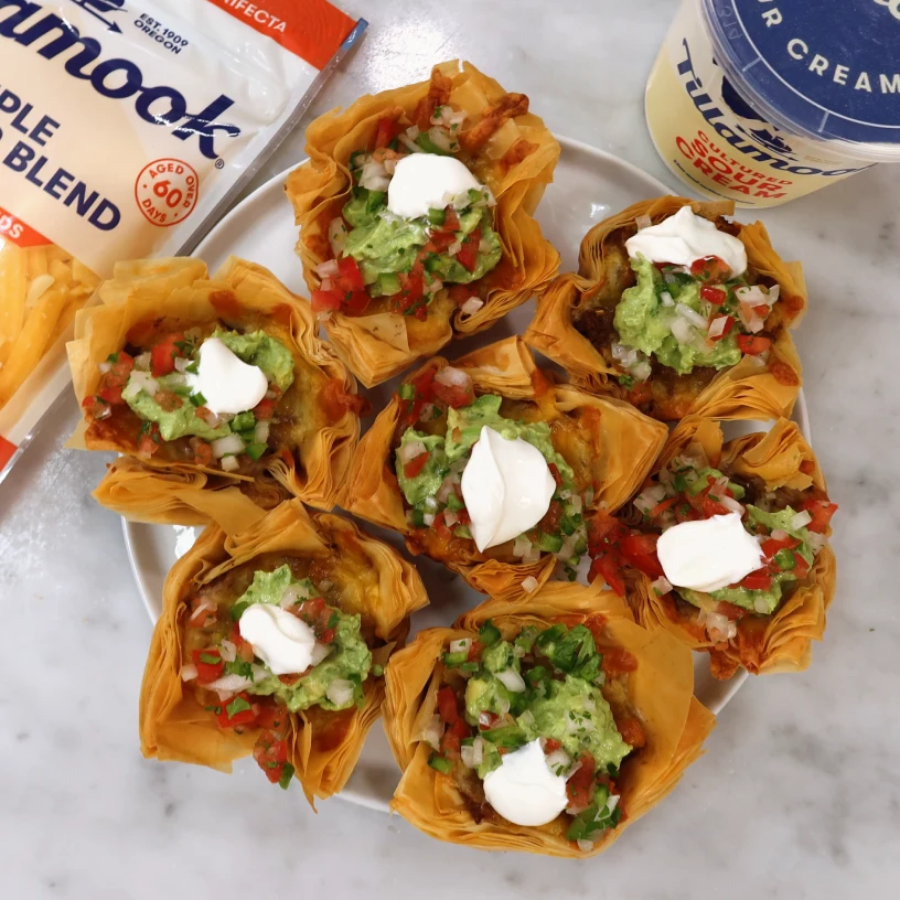 Phyllo Dough Taco Bites