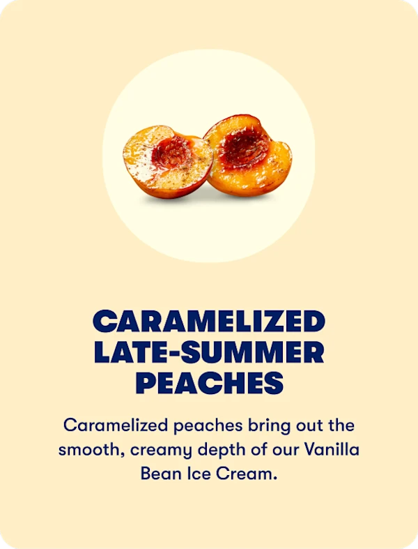 Caramelized late summer peaches