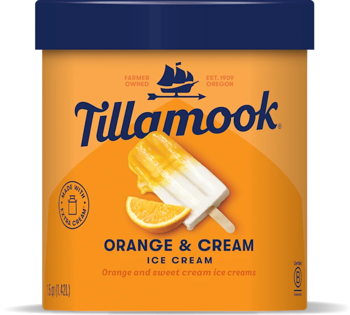 Orange and Cream Ice Cream