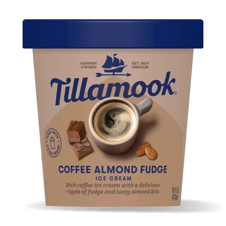 Coffee Almond Fudge Ice Cream Pint