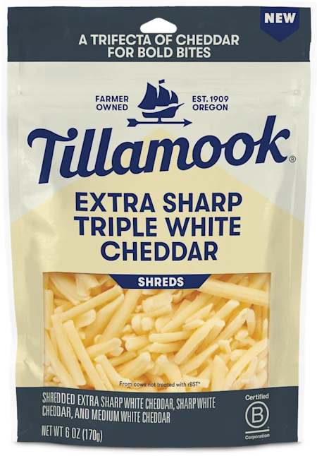 Shredded Extra Sharp White Cheddar Cheese Fine Cut