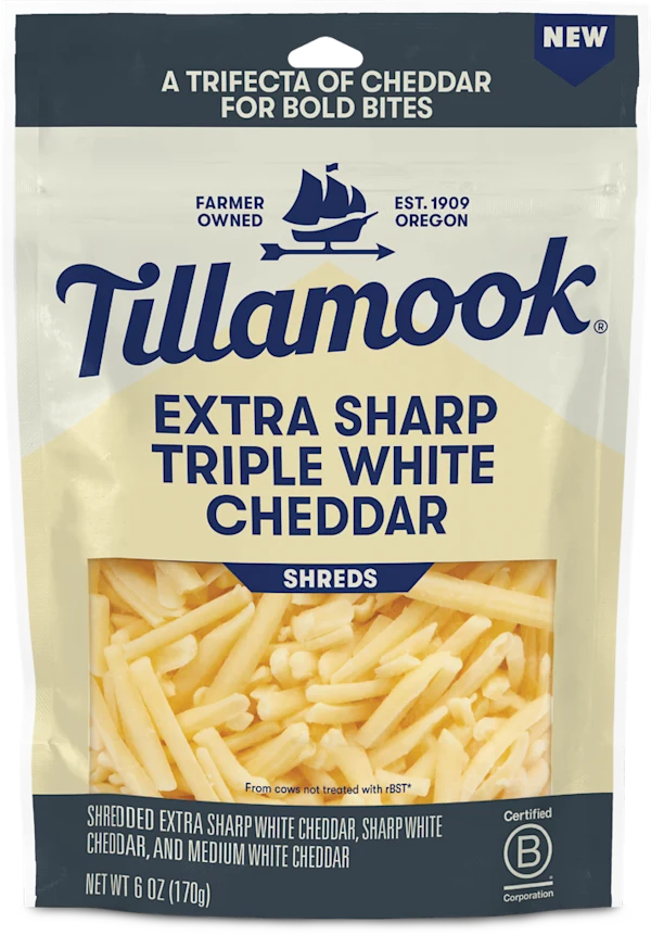 Extra Sharp Triple White Cheddar Shredded Cheese