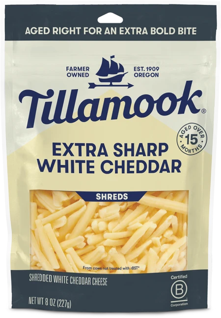 Shredded Extra Sharp White Cheddar Cheese Fine Cut