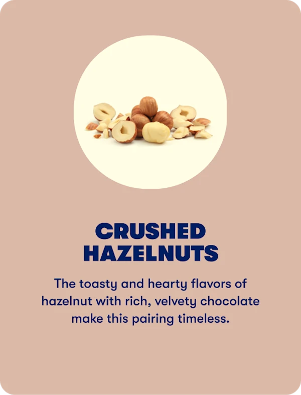Crushed hazelnuts