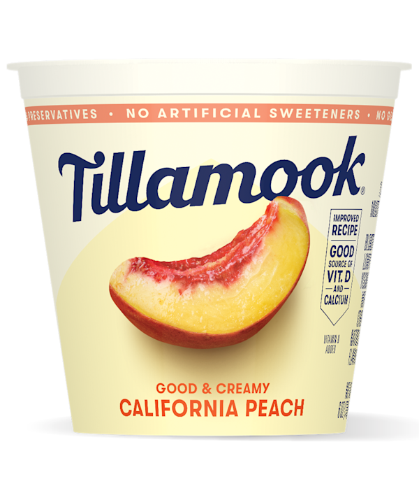California Peach Lowfat Yogurt Tillamook