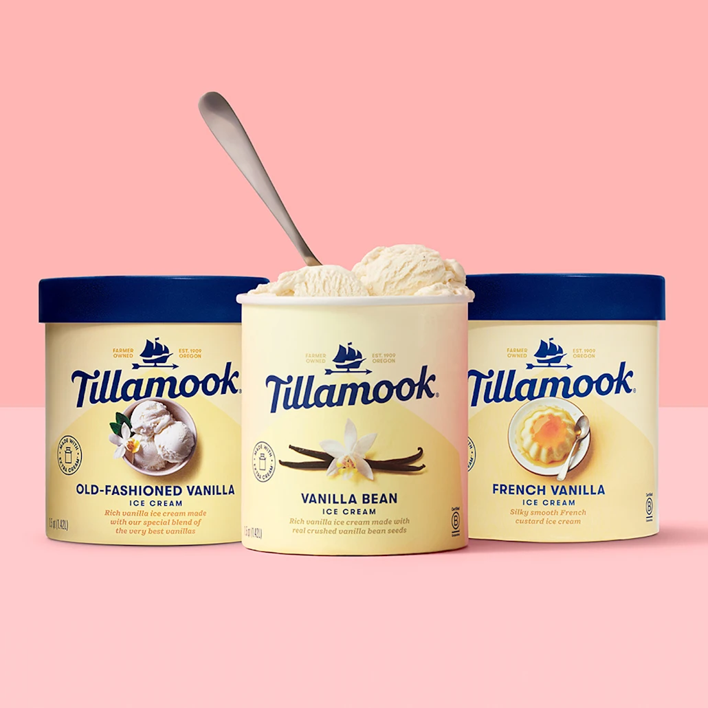 Tillamook Three Vanilla Ice Cream Flavors Family size