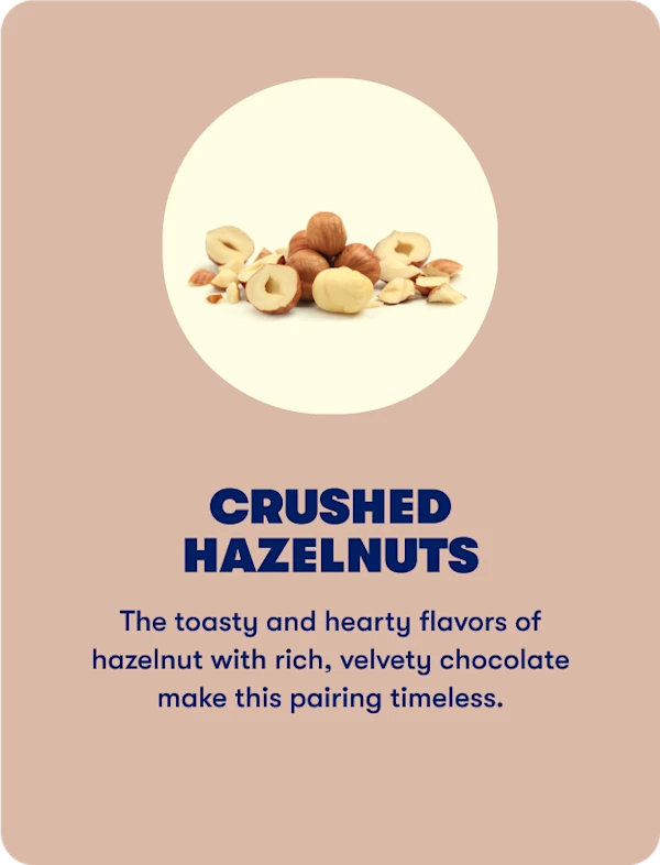 Crushed hazelnuts