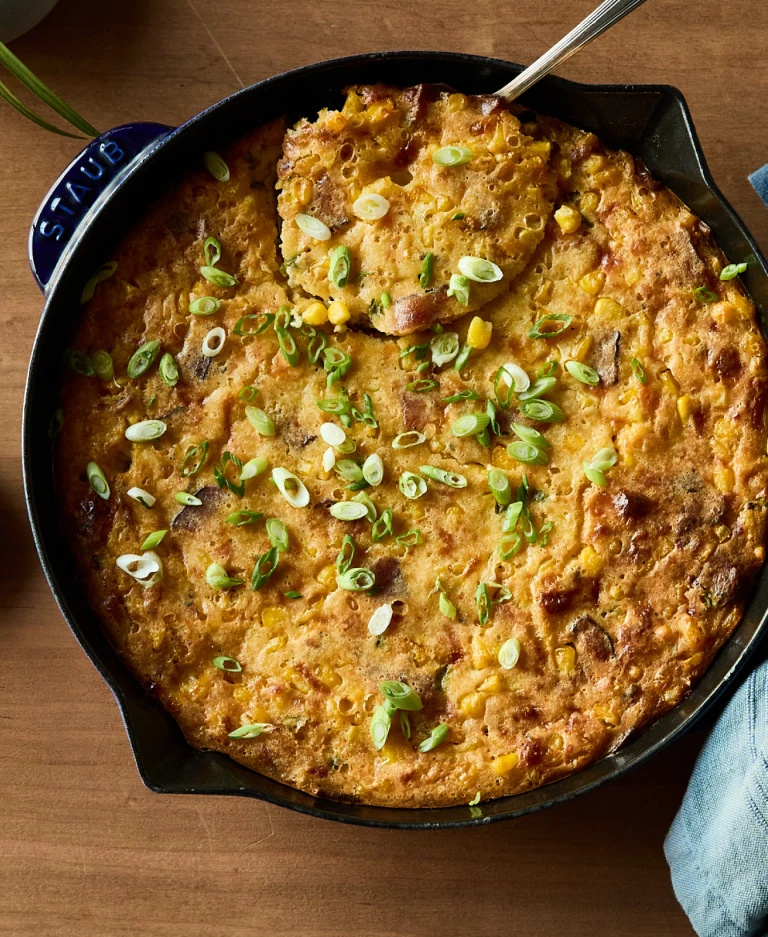 Jalapeño Cheddar Creamed Corn Casserole with Bacon​