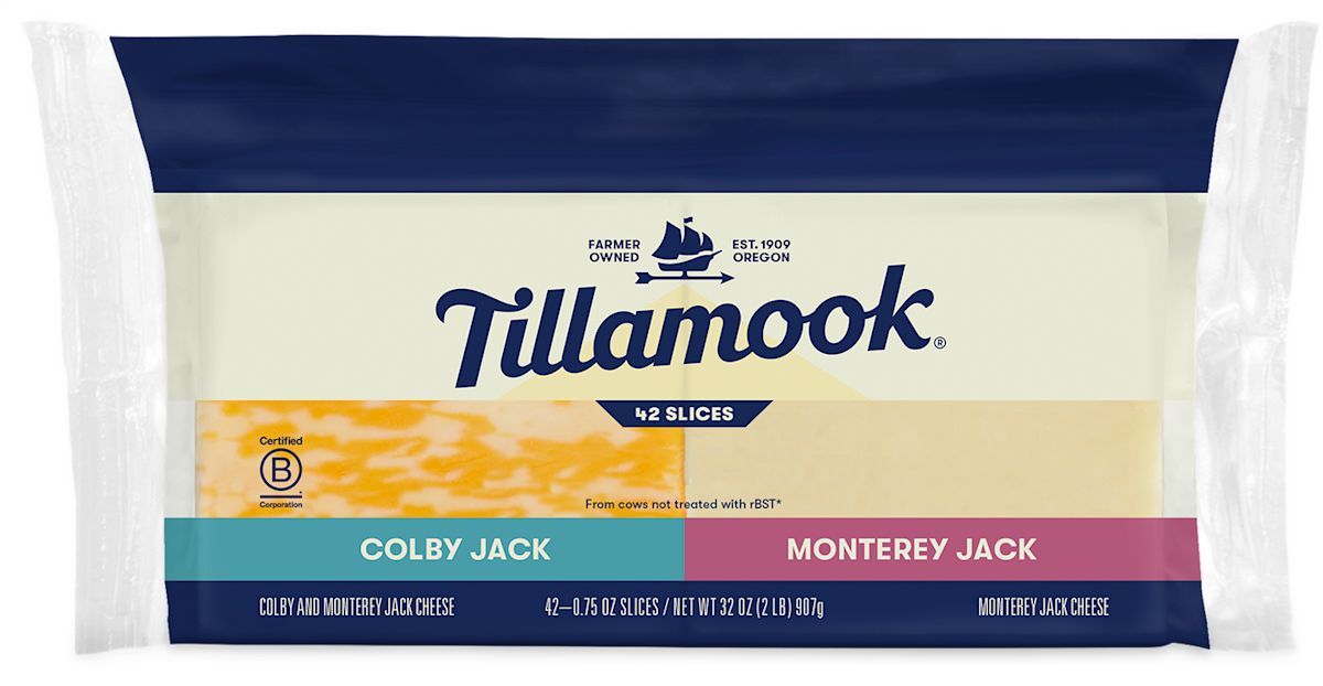 Colby Jack and Monterey Jack Cheese Deli Slices Tillamook