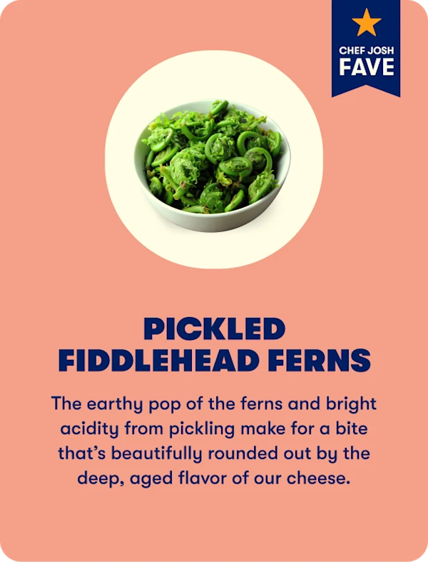 Pickled fiddlehead ferns