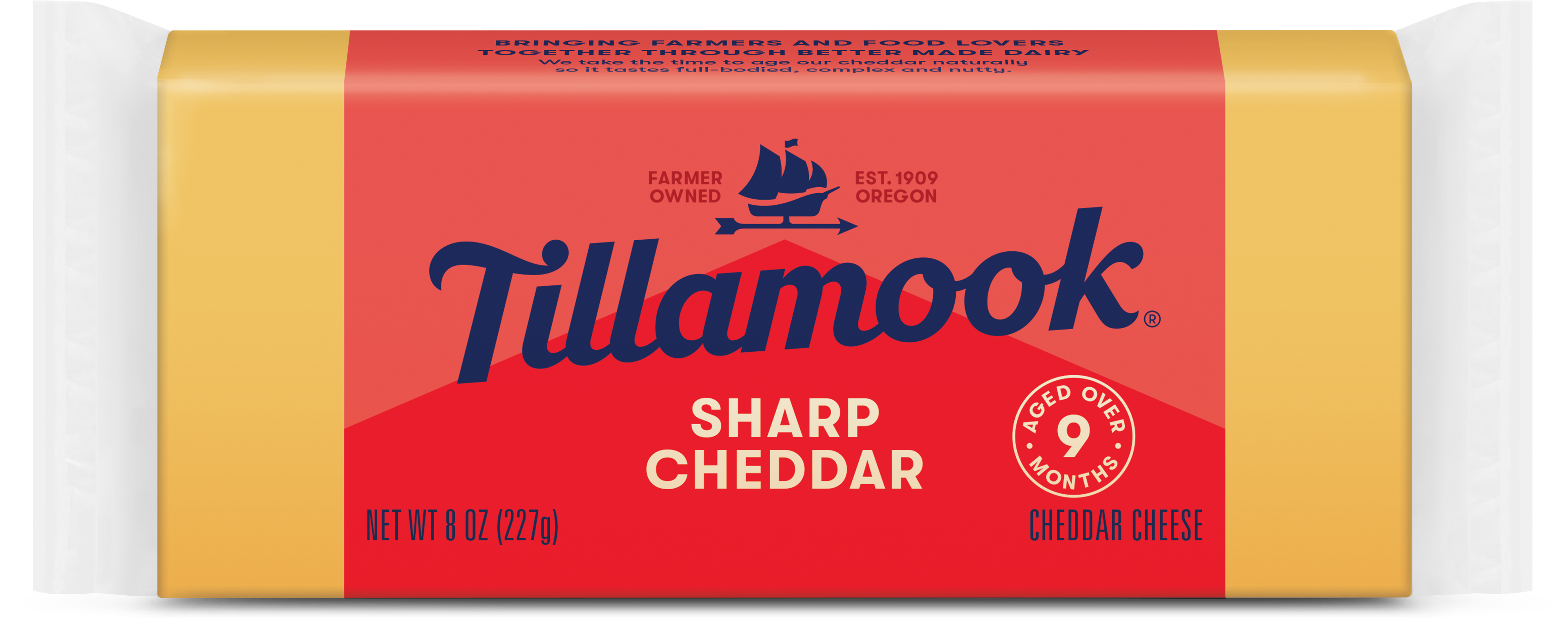 Sharp Cheddar Cheese Block - Tillamook