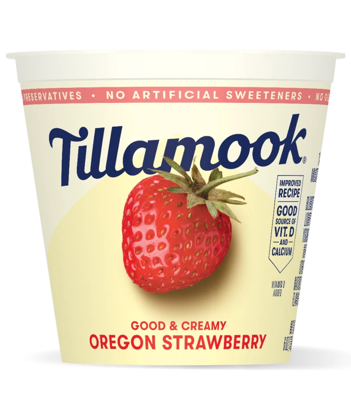 aOregon Strawberry Lowfat Yogurt