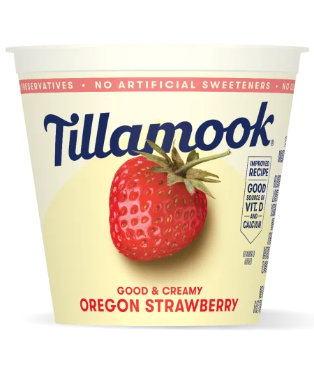 aOregon Strawberry Lowfat Yogurt