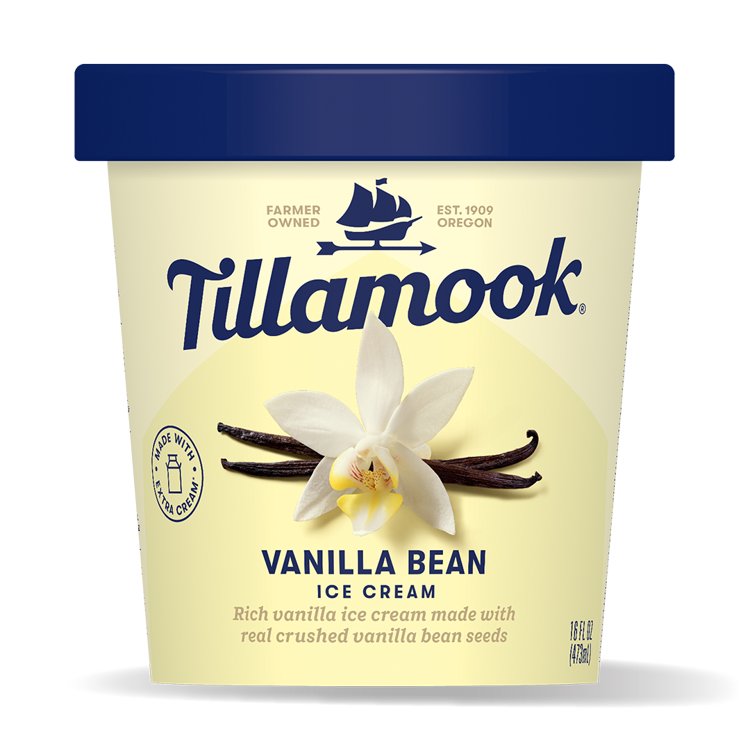 Vanilla Bean Ice Cream Pint Tillamook 4808