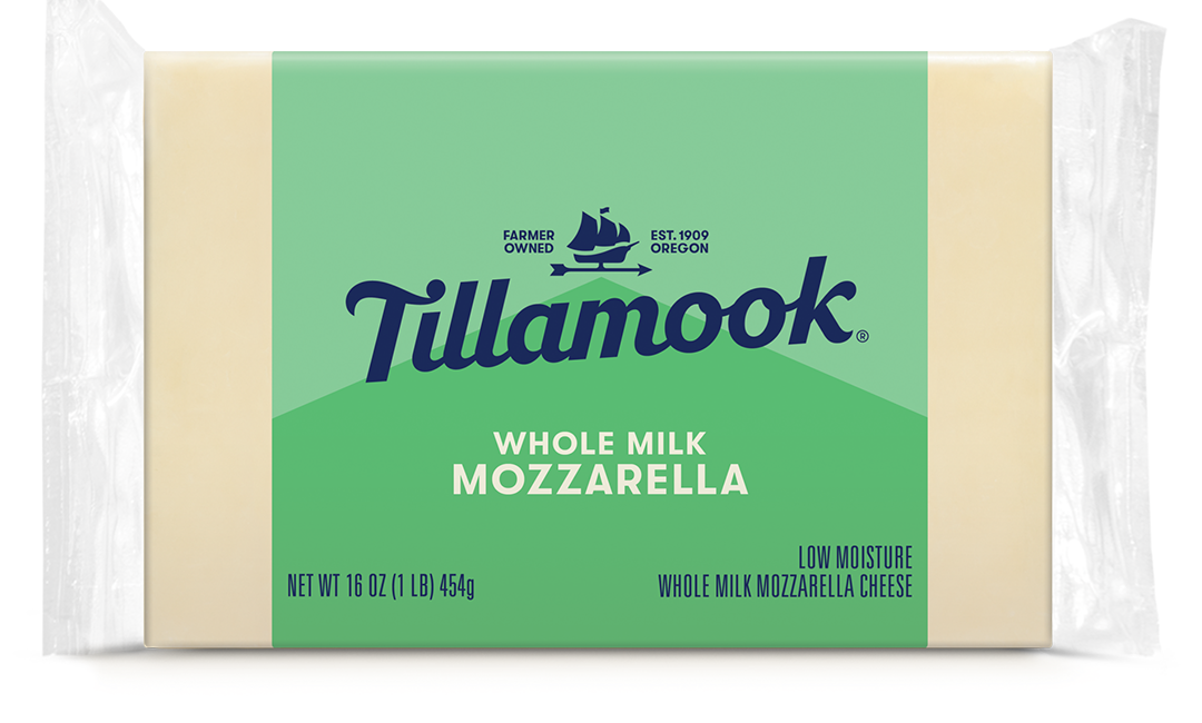 Whole Milk Mozzarella Block - Tillamook