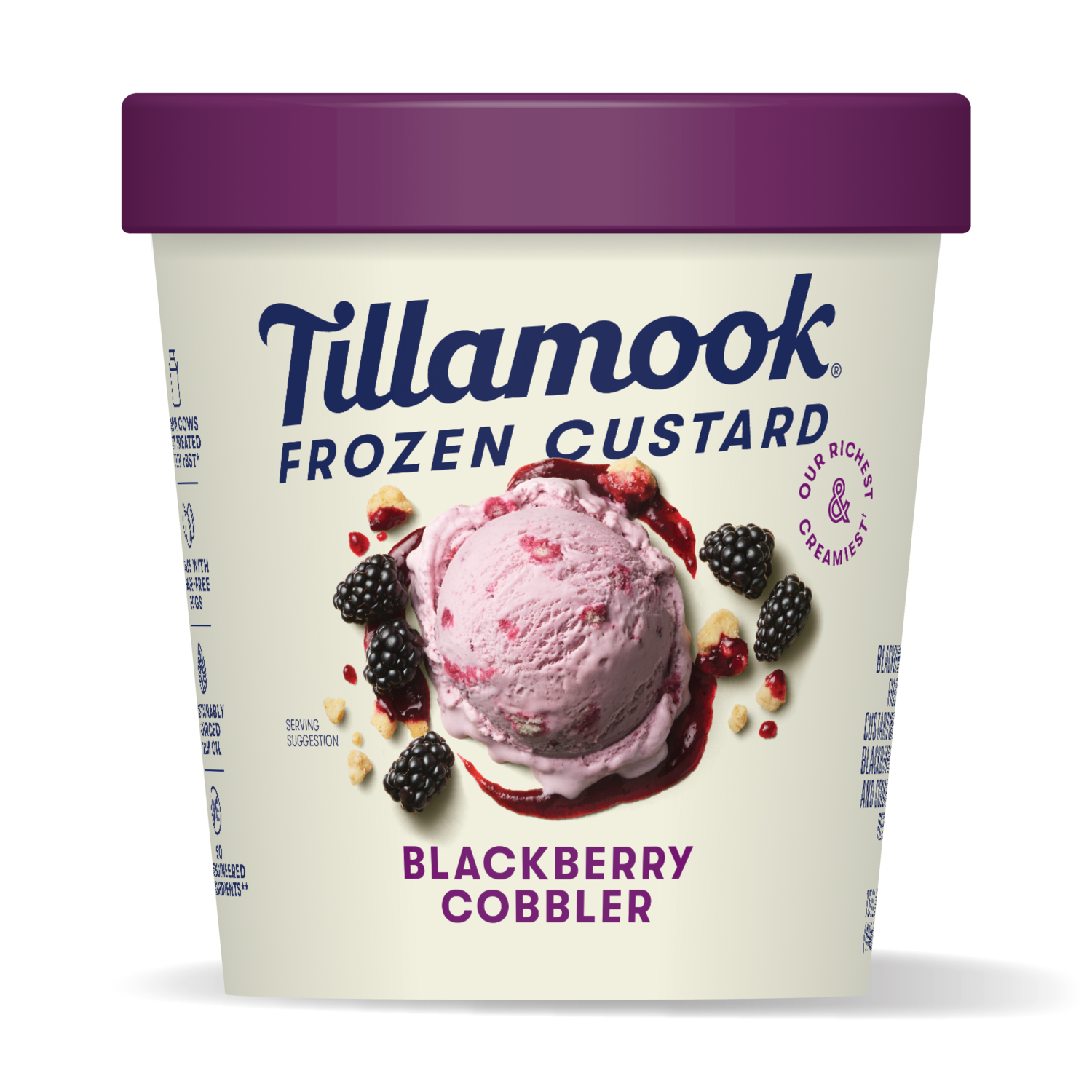 Blackberry Cobbler Frozen Custard Tillamook